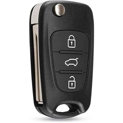 Image of Multibao 3 Buttons Key Fob Case Replacement Compatible for Hyundai i20 i30 i35 ix20 ix35 Folding Remote Control Car Accessories