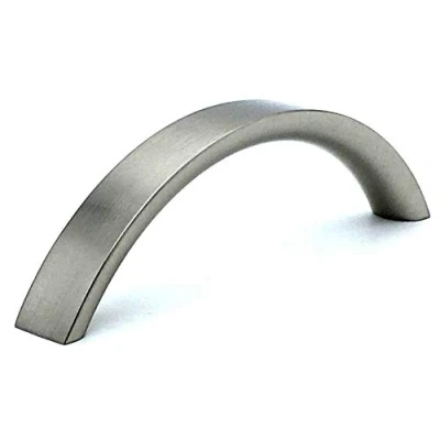 Image of 6 x Solid 96mm Brushed Chrome Effect Door Cabinet Cupboard Handle