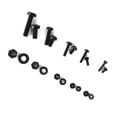 Image of 270pcs /box Nylon Screw Nut Washer Assortment Kit Hardware Fasteners M2/M2.5/M3/M4/M5 (Black)