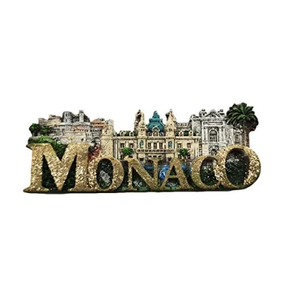 Image of Monaco 3D Letters Palace Refrigerator Magnet Travel Sticker Souvenirs,Home &amp; Kitchen Decoration Fridge from China