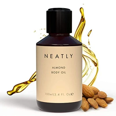 Image of Neatly Sweet Almond Oil Organic for Skin Hair or Body Dry Natural with 100% Pure 100ml of