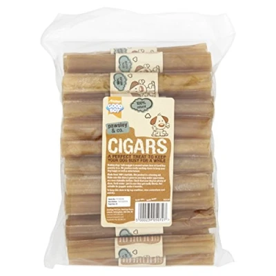 Image of Good Boy Rawhide Cigars Dog Chews Made From 100 Percent Natural Hide Pack of 25 Treats