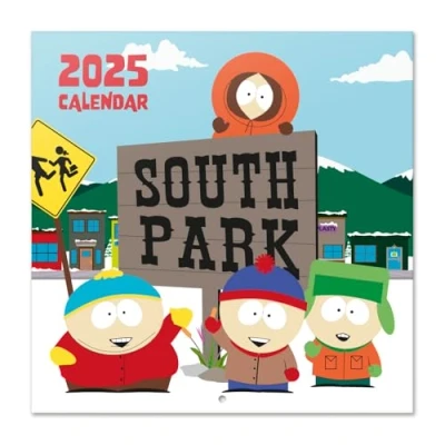 Image of Grupo Erik South Park Wall Calendar 2025 12&quot; x Square 2025, Planner Family Merchandise