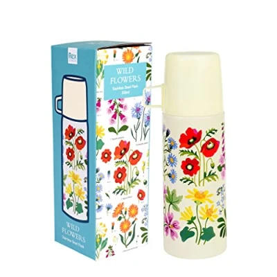 Image of Wild Flowers Flask and Cup