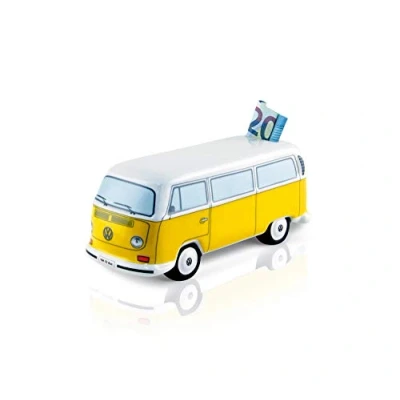 Image of BRISA VW Collection Volkswagen Savings Bank Piggy in T2 Bus Design 1:22 (Classic Bus/Orange)