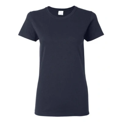 Image of Gildan Women&#039;s Heavy Cotton Adult T Shirt, 2 Pack, Navy, L