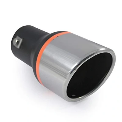 Image of Exhaust Tip Trim End Pipe Tail Sport Muffler Stainless Steel Ã˜ 55mm Chrome Universal