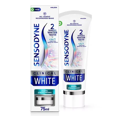 Image of Sensodyne Clinical White Enamel Strengthening Toothpaste 75ml