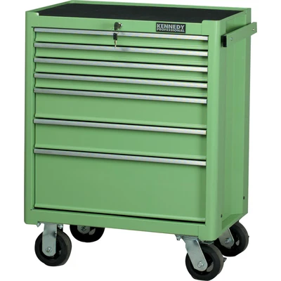 Image of Kennedy Green 7 Drawer Professional Roller Cabinet