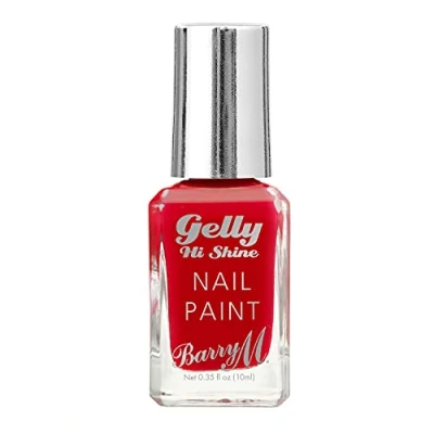 Image of Barry M Cosmetics Gelly Hi Shine Gel Nail Paint, Shade Red, Hot Chilli