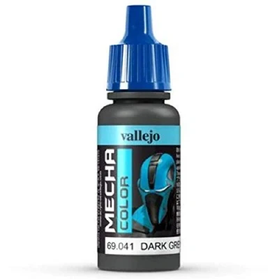 Image of Vallejo 17 ml &quot;AV Mecha Color&quot; Acrylic Airbrush Colour Dark Grey Green