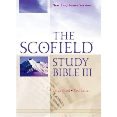 Image of The Scofield Study Bible III, NKJV, Large Print Edition: New King James Version, Burgundy, Bonded Leather