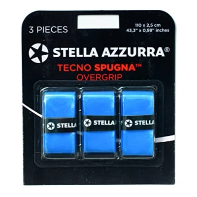 Image of Stella Azzurra Tecno Sponge, Overgrip Unisex Adult, Ocean Blue, One Size