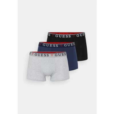 Image of Guess Brian HERO Trunk 3 PACK Pants, Men&#039;s, Size: XL, Grey/black/blue