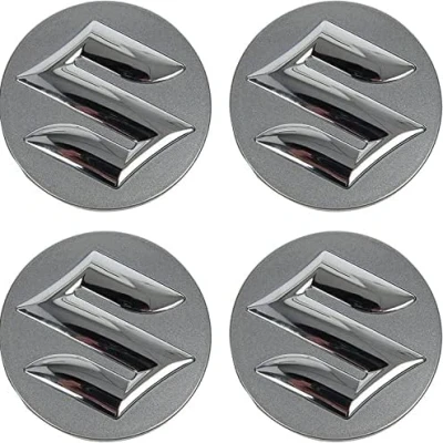 Image of PooBa 4Pack of Wheel Cap Stickers for Suzuki Swift 2010 2017,Wheel Stickers, Hub Cover, Tire Rim Cover Sticker, Badge Sticker Accessories