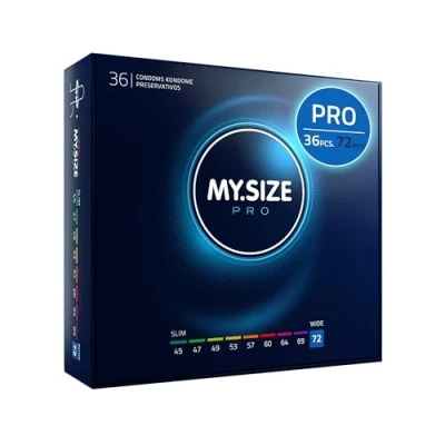 Image of MY.SIZE PRO Condom Size 8, 72 mm, 36 Condoms Perfect fit and a Suitable for Everybody