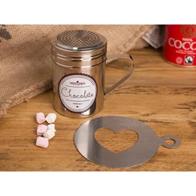 Image of La Cafetiere 5164833 Cocoa Shaker and Stencil Gift Set, Multi Colour