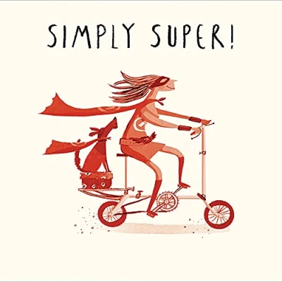 Image of Simply Super Embossed Illustrated Birthday Greeting Card Livin&#039; It Cards 451959