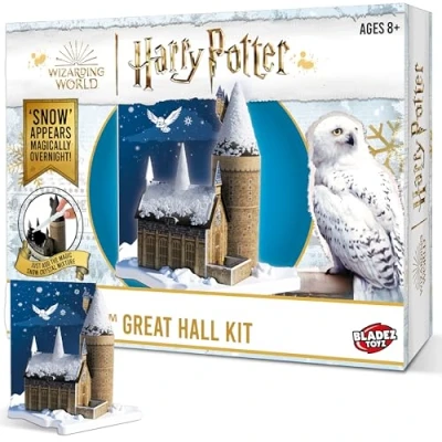 Image of BLADEZ Harry Potter Toyz Magic Snow Hogwarts Great Hall Kit Create Your Own Magical Covered Model Official Gift for Kids Fun Art Set 8 12 &amp; STEM Learning Activity