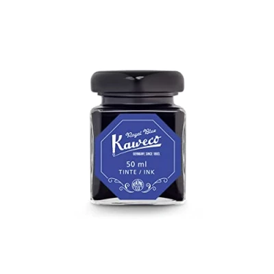 Image of Kaweco Ink in Glass Royal Blue, Water Soluble, Vegan, 50 ml Content, 10002191