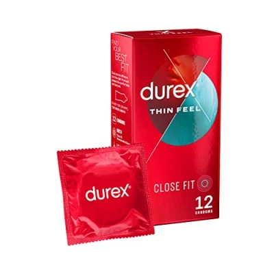 Image of Durex Thin Feel Close Fit Condoms 12pk