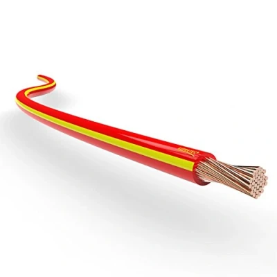 Image of Automotive Wire 1.50 mm² Thin Wall Cable length 5m or 10m choice: (5m metre (AWG 16) copper wire, red yellow)