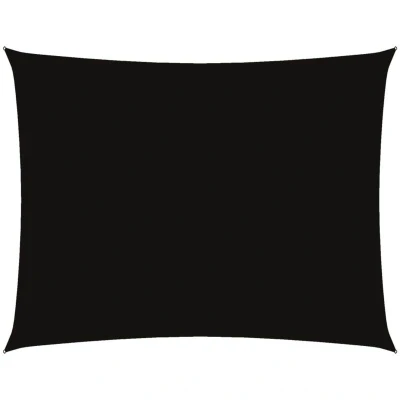 Image of vidaXL Sunshade Sail Oxford Fabric Rectangular 5x6 m Black