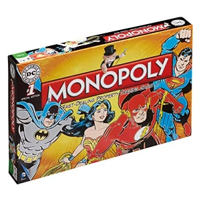 Image of Winning Moves DC Comics Retro Monopoly Board Game