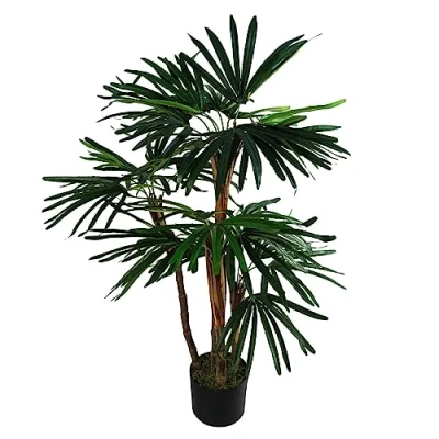 Image of Leaf Large Artificial Tree, 100cm Finger Palm