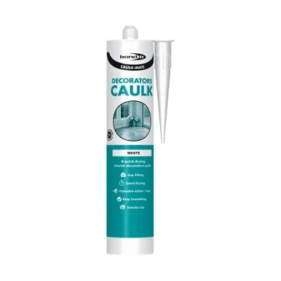 Image of DECORATORS CAULK WHITE NEW IMPROVED 60 MINUTE FORMULA.