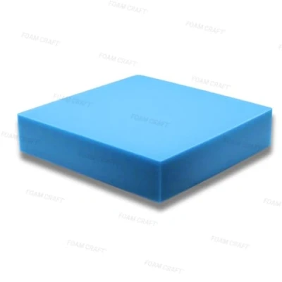 Image of Foam CRAFT® Upholstery Sheet chair pads kitchen cushion for outdoor furniture, patio set booster seat &amp; garden cushions Office (Blue Foam, 60x60x5cm)