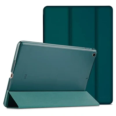 Image of ProCase Smart Case for iPad 6th/iPad 5th Generation/iPad 9.7 Inch 2018 2017(Model: A1893 A1954 A1822 A1823), Ultra Slim Lightweight Stand with Translucent Frosted Back Emerald