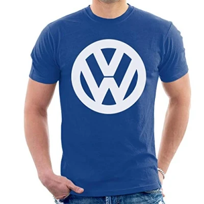 Image of Volkswagen Classic White VW Logo Men&#039;s T Shirt