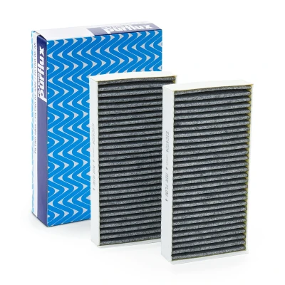 Image of FAH5134 Pollen Filter PURFLUX AHC428 2 Activated Carbon 233mm 115mm 32mm BMW: Gran Tourer, X1, Active MINI: Hatchback, Hatchback