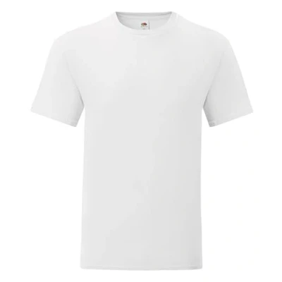 Image of Fruit of the Loom iconic T shirt, sizes S 5XL, White, XXXX Large