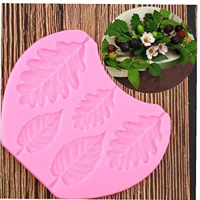 Image of Leaves Silicone Mold Fondant Cake Decorating Tools Nuts Berries Baking Mould Chocolate Gumpaste Moulds