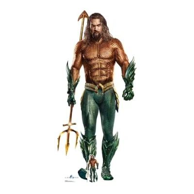 Image of Aquaman Jason Momoa Cardboard Cutout Perfect for Birthdays, Gifts, Parties &amp; Fans
