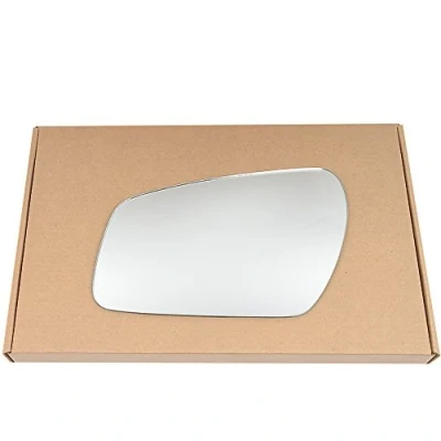 Image of Less4spares Wing Mirror Glass Left Compatible with Ford Fiesta 2005 2008 STICK ON Passenger Near Side Convex