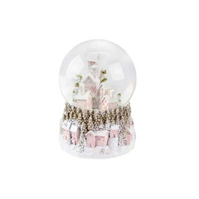Image of Gisela Graham Pastel Village Light Up Musical Stand 18 cm