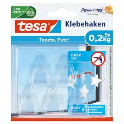 Image of tesa 77734 00000 00, White, 0.2 kg, Set of 5 Pieces