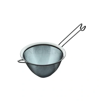 Image of KitchenCraft KCSSCON180 Conical Sieve with Fine Mesh, Stainless Steel, 18 cm Silver