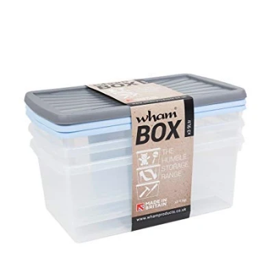 Image of Indispensable Wham 3 Pack 9 Litre Box And Lid [E97017] (Neoteric Design)