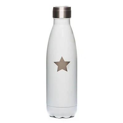 Image of YOKO DESIGN 1452 ShinyBottle Glow in the Dark Stainless Steel White 20 x 6 cm 260 ml