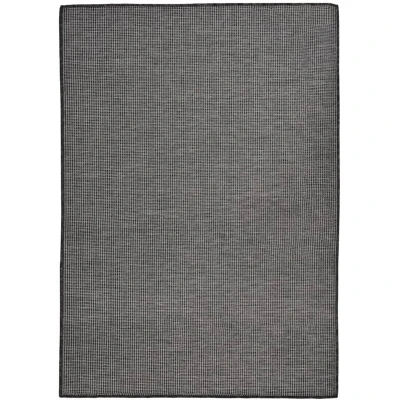 Image of vidaXL Outdoor Flatweave Rug 140x200 cm Grey