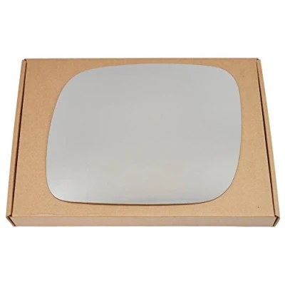 Image of Less4spares Wing Mirror Glass Left Compatible with VW Touareg 2002 2006 STICK ON Passenger Near Side Convex