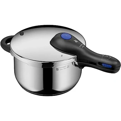 Image of WMF Perfect Plus Quick Cooker Ø 22 cm Diameter 4 Litres and a Half with Flame Protection Cromargan Stainless Steel for Induction