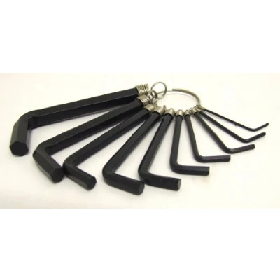 Image of 10PC HEX KEY SET 1.5 2 2.5 3 4 5 5.5 6 8 10 MM