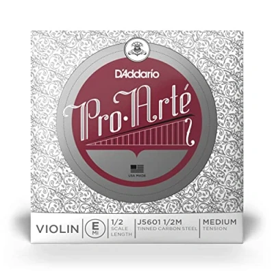 Image of D&#039;Addario J5601 1/2M Pro Arte 1/2 Scale Medium Tension Single E String for Violin