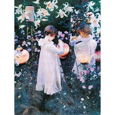 Image of John Singer Sargent Carnation Lily Rose Painting Extra Large XL Wall Art Poster Print