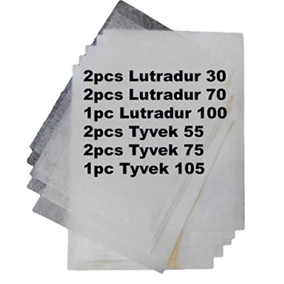 Image of Fabrics &amp; Textiles Mixed Pack Tyvek Lutradur (10 shts total)
